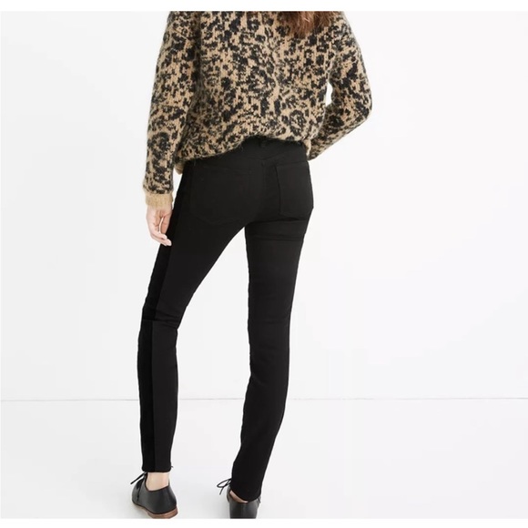 NWT 9" Mid-Rise Skinny Jeans: Velvet Tuxedo Stripe Edition - Picture 2 of 3